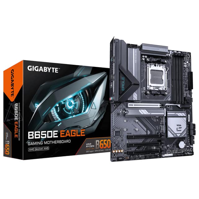 Μητρική πλακέτα GIGABYTE AMD B650, Socket AM5, ATX, RAM DDR5-SDRAM, 4xΘέσεις, 3xΑριθμός θέσεων M.2 (M) (B650EEAGLE)