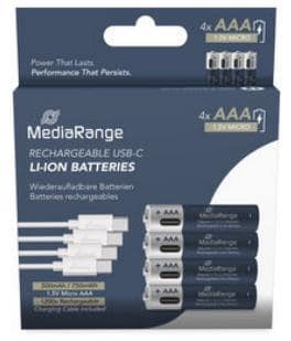 ΜΠΑΤΑΡΙΑ ΕΠΑΝΑΦΟΡΤΙΖΟΜΕΝΗ LI-ION AAA 1.5V/500MAH 4ΤΕΜ MRBAT160 MEDIARANGE