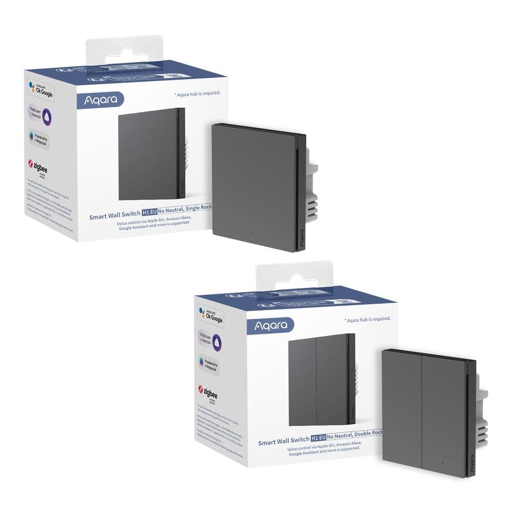 ΜΟΝΟΣ ΕΝΣΩΜΑΤΩΜΕΝΟΣ ΔΙΑΚΟΠΤΗΣ SMART HOME/ΓΚΡΙ WS-EUK01-G AQARA