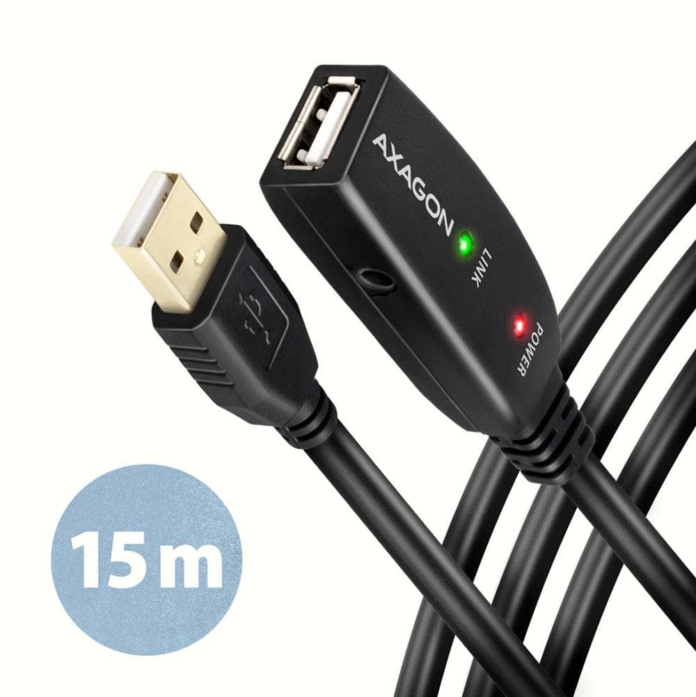 ΚΑΛΩΔΙΟ USB2.0 A-M/A-F ΕΝΕΡΓΟ/15Μ ADR-215 AXAGON