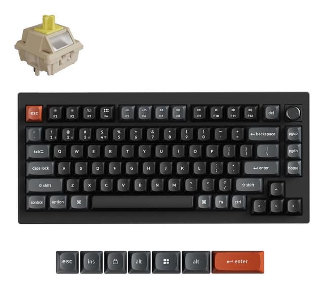 ΑΣΥΡΜΑΤΟ ΠΛΗΚΤΡΟΛΑΒΟ V1 ULTRA/ΜΑΥΡΟ V1U-D4 KEYCHRON