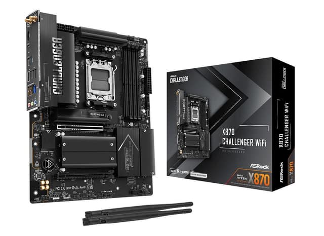 Μητρική Κάρτα ASROCK AMD X870, Socket AM5, ATX, RAM DDR5-SDRAM, 4xΘέσεις, Wi-Fi Ναι, Bluetooth Ναι, 1xΑριθμός θυρών M.2 (M) (X870CHALLENGERWIFI)
