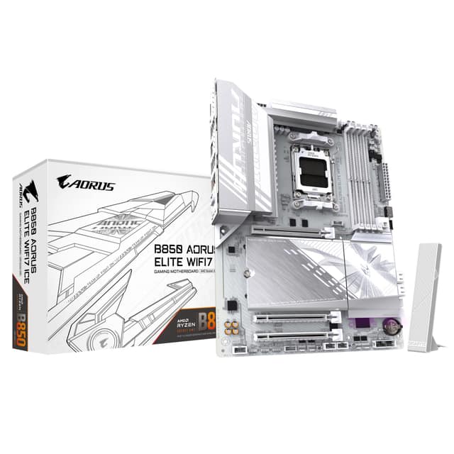 Mainboard GIGABYTE AMD B850, SAM5, ATX, Memory DDR5 (B850AELITEWF7ICE1.1)