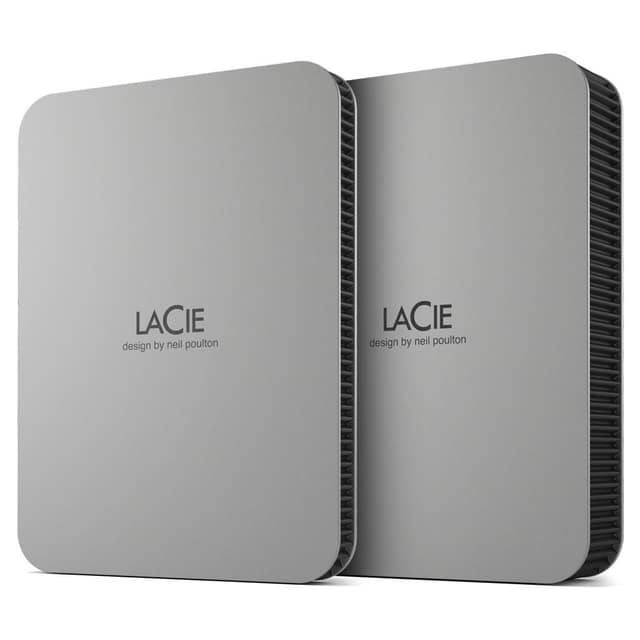 Εξωτερικός HDD LACIE Mobile Drive, 5TB, USB-C, Χρώμα Ασημί (STLP5000400)