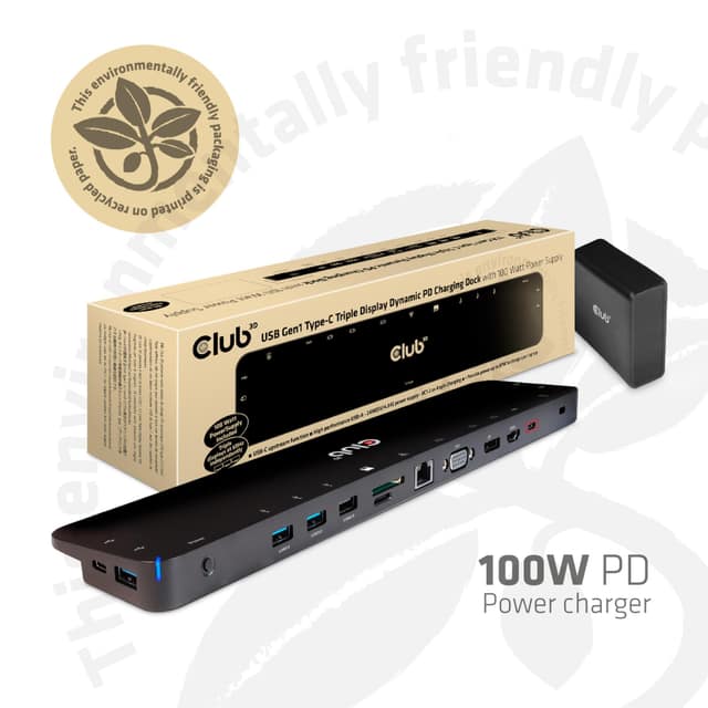 ΣΤΑΘΜΟΣ ΣΥΝΔΕΣΗΣ NB ACC/USB-C 100W CSV-1564W100 CLUB3D