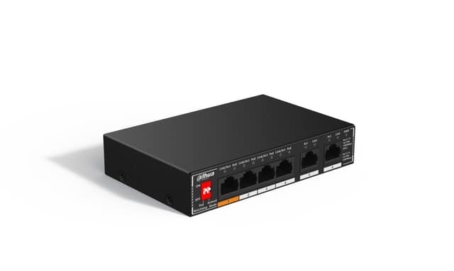Switch DAHUA SG1006P, Τύπος Switch Unmanaged, 6xRJ-45 θύρες, Τύπος RJ-45 Θυρών Gigabit Ethernet (10/100/1000)