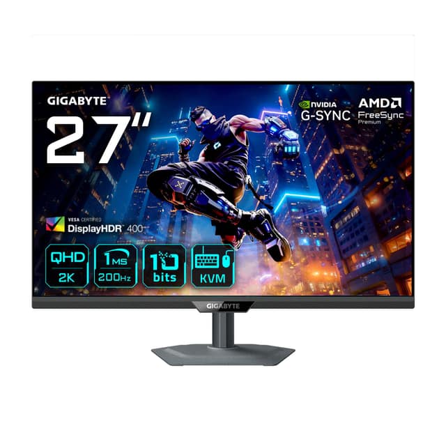 Οθόνη LCD GIGABYTE 27", 2560 x 1440 pixels, Quad HD, Φυσική αναλογία διαστάσεων 16:9, LED, Flat (M27Q2EK)