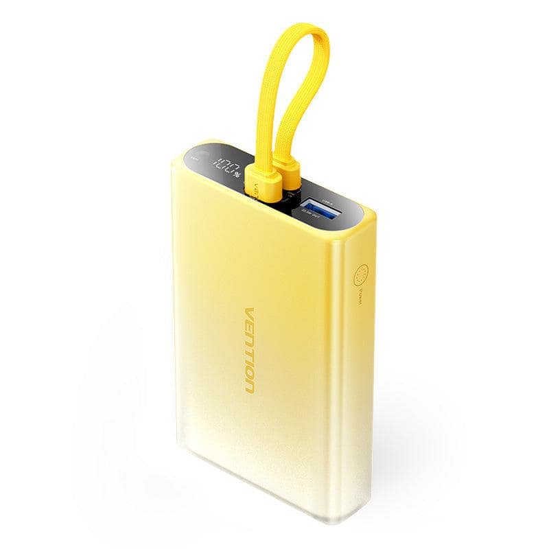 POWER BANK USB 10000MAH 22.5W/ΚΙΤΡΙΝΟΣ FHZY0 VENTION