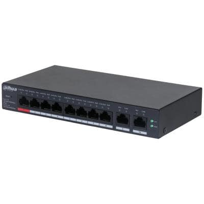 Switch DAHUA CS4010-8GT-110, Τύπος L2, Επιτραπέζιο\/βάθρο, 8x10Base-T \/ 100Base-TX \/ 1000Base-T, Θύρες PoE 8 (DH-CS4010-8GT-110)