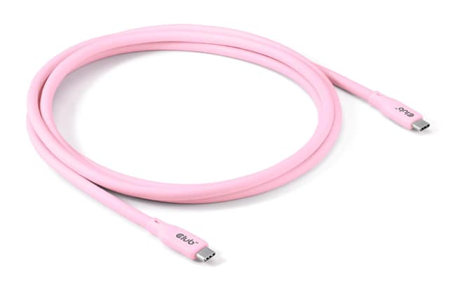 ΚΑΛΩΔΙΟ USB-C TO USB-C 2M/M/M ΡΟΖ CAC-3002 CLUB3D