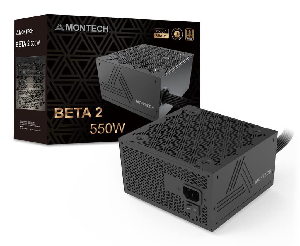 Power Supply MONTECH BETA 2, ATX, PC, 100 - 240 V, 550 W (BETA2550W)