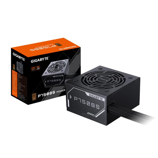 Power Supply GIGABYTE GP-P750BS, 750 Watts, Efficiency 80 PLUS BRONZE, PFC Active, MTBF 100000 hours
