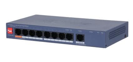 Switch DAHUA CS4009-8ET1GT-60, Τύπος Switch Managed, Επίπεδο Switch L2, 9xRJ-45 θύρες, Τύπος RJ-45 Θυρών Gigabit Ethernet (10/100/1000)