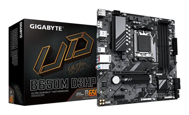 Μητρική πλακέτα GIGABYTE AMD B650, Socket AM5, micro ATX, RAM DDR5-SDRAM, 4xΘέσεις, 2xΑριθμός θέσεων M.2 (M), B650M D3HP (rev. 1.3) (B650MD3HP1.3)