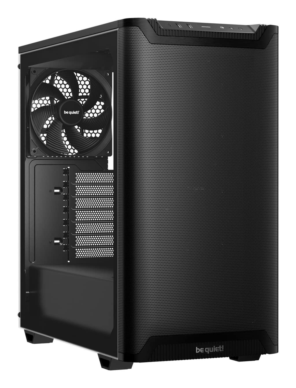 Θήκη BE QUIET PURE BASE 501, MidiTower, Δεν περιλαμβάνεται, ATX, MicroATX, MiniITX, Χρώμα Μαύρο (BGW74)