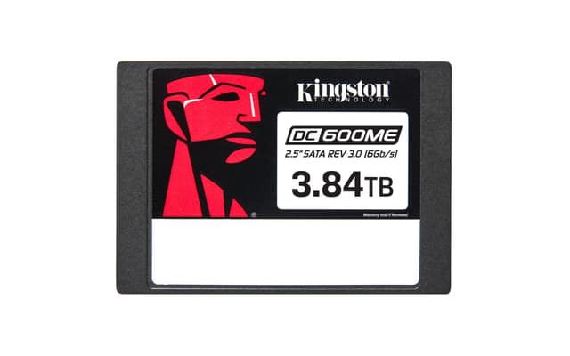SSD KINGSTON 3840 GB, Serial ATA III, 2.5", Ταχύτητα εγγραφής 530 MB/s, Ταχύτητα ανάγνωσης 560 MB/s, Βαθμολογία 7008xTBW, MTBF 2000000 h (SEDC600ME/3840G)