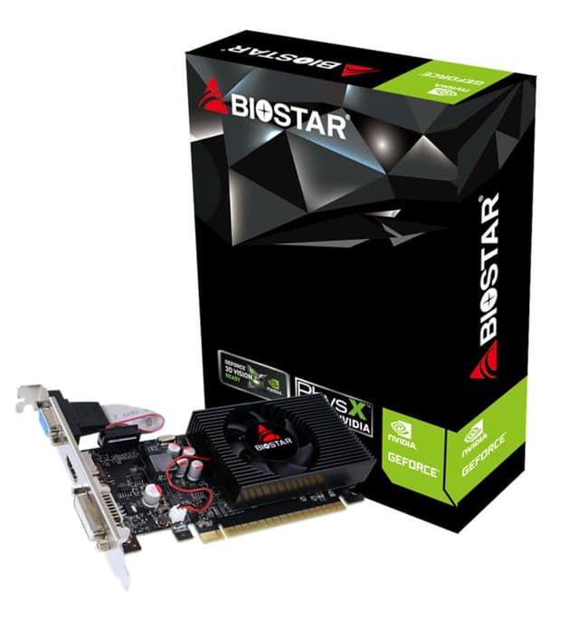 Κάρτα Γραφικών BIOSTAR NVIDIA, GeForce GT 730, 700 MHz, 2 GB, GDDR3, 128 bit, PCI Express 2.0, Ενεργή (VN7313THX1)