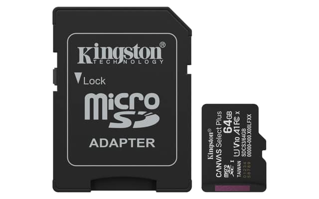 MEMORY MICRO SDXC 64GB UHS-I/W/ADAPTER SDCS3/64GB KINGSTON