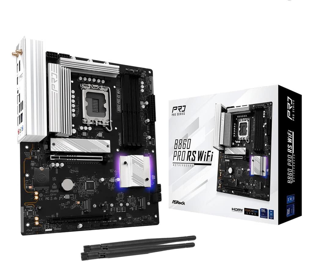 Μητρική Κάρτα ASROCK Μνήμη DDR5, Θέσεις μνήμης 4, 1xPCI-Express 4.0 16x, 1xPCI-Express 5.0 16x, 1xM.2, 1xHDMI, 1xDisplayPort, 1xAudio-In, 1xAudio-Out (B860PRORSWIFI)