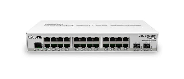 Switch MIKROTIK CRS326-24G-2S+IN, Τύπος Switch Διαχειριζόμενο, 24xRJ-45 θύρες, RJ-45 Θύρες Τύπος Gigabit Ethernet (10\/100\/1000), 2xSFP+ υποδοχές