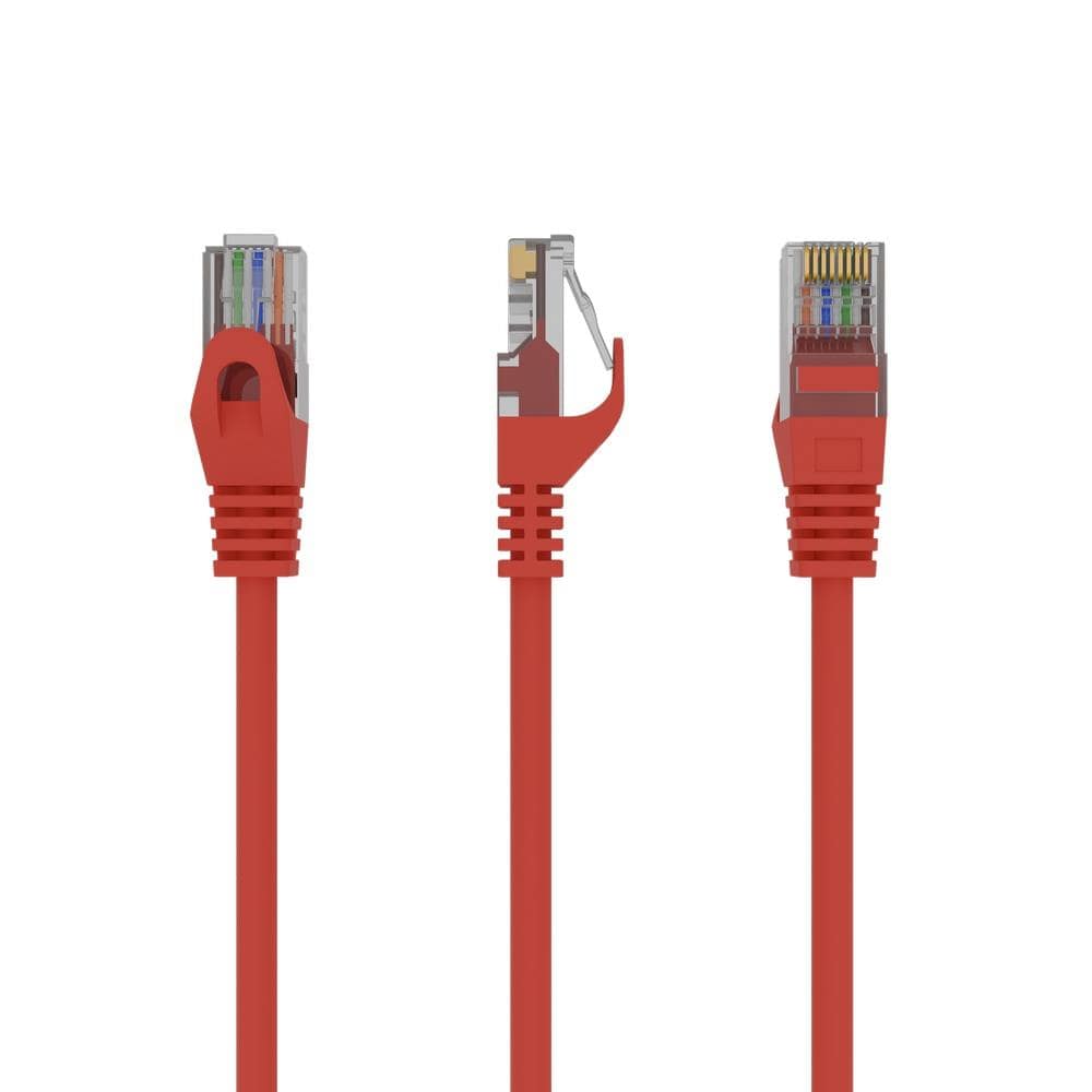 PATCH CABLE CAT6 UTP 0.5M/RED PP6U-0.5M/R GEMBIRD