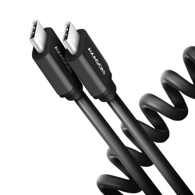 ΚΑΛΩΔΙΟ USB-C TO USB-C 0.6M 60W/TWISTER ΜΑΥΡΟ BUCM-CM10TB AXAGON