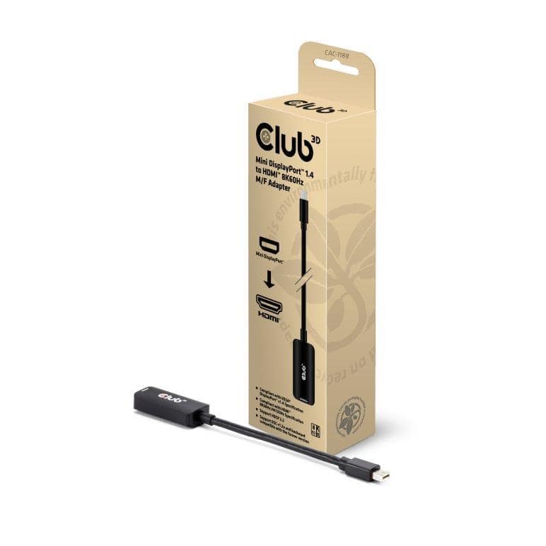 ΠΡΟΣΑΡΜΟΣΤΗΣ I/O MINI DP TO HDMI/M/F CAC-1188 CLUB3D
