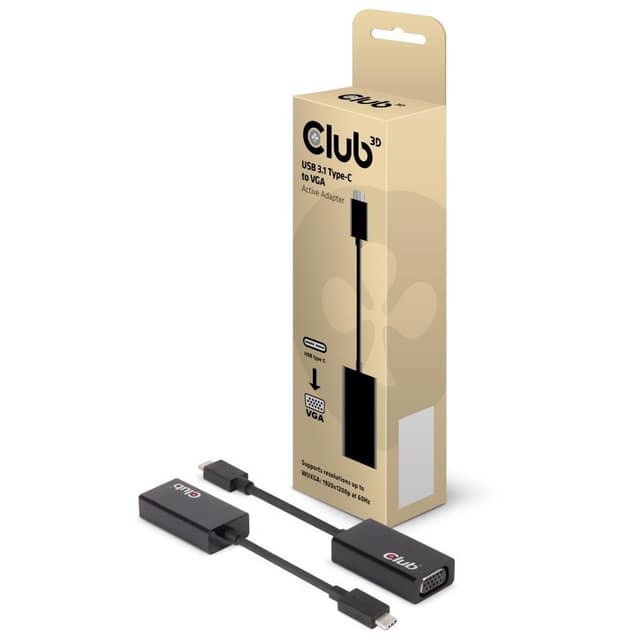 ΠΡΟΣΑΡΜΟΣΤΗΣ I/O USB-C TO VGA/M/F CAC-1502 CLUB3D