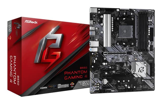 Μητρική Κάρτα ASROCK AMD B550, SAM4, ATX, 2xPCI-Express 3.0 1x, 1xPCI-Express 3.0 4x, 2xM.2, 1xPCI-Express 4.0 16x, Μνήμη DDR4, Θέσεις μνήμης 4 (B550PHANTOMGAMING4)