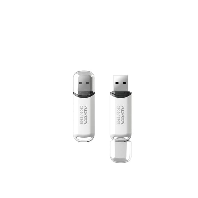 MEMORY DRIVE FLASH USB2 32GB/WHITE AC906-32G-RWH ADATA