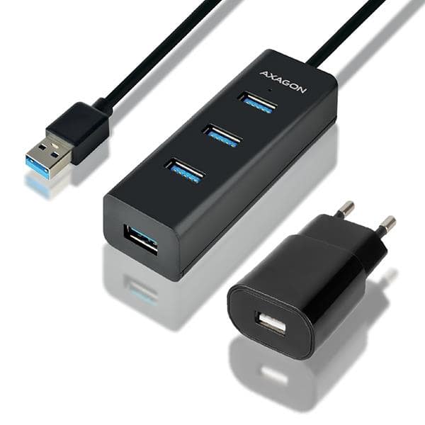 I/O HUB USB3.0 4ΘΥΡΕΣ ΦΟΡΤΙΣΗΣ/ΜΕ AC 1.2M HUE-S2BP AXAGON