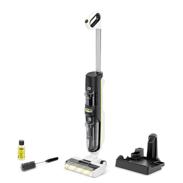 Ηλεκτρική Σκούπα KARCHER FCV 4, Στεγνή&Υγρή, Σκούπα stick 3 σε 1, Λευκό/Μαύρο, Χωρίς σακούλα, Μπαταρία (1.056-131.0)