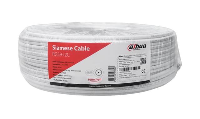ΚΑΛΩΔΙΟ RG59 COAX+PWR 100M ΛΕΥΚΟ/PFM941I-RG59N/21-100-W DAHUA