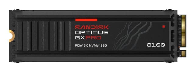 SSD SANDISK 600xTBW rating, MTBF 1750000 h, Ταχύτητα ανάγνωσης 14900 MB/s, Ταχύτητα εγγραφής 11000 MB/s, NVMe Ναι, PCI Express 5.0, M.2, 1000 GB (SDSP82100TAH-000E0)