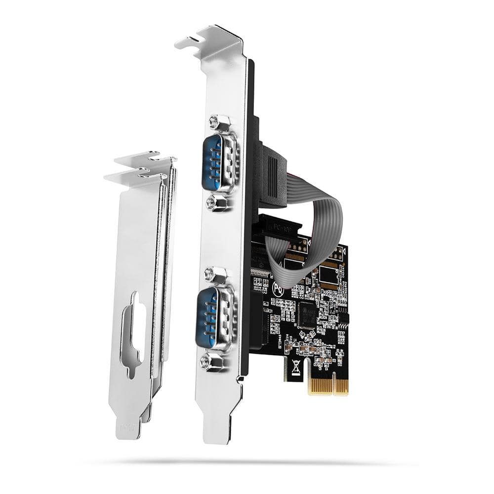 ΚΑΡΤΑ ΔΙΚΤΥΟΥ PCIE 2PORT 250KBPS/SP&LP PCEA-S2N AXAGON