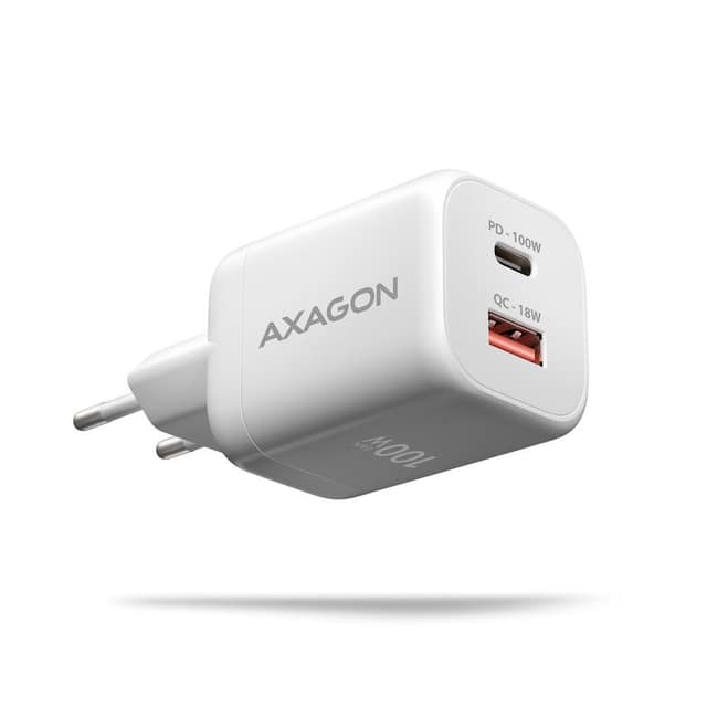 ΦΟΡΤΙΣΤΗΣ ΤΟΙΧΟΥ USB 100W/GAN 2PORT ACU-PQ100W AXAGON