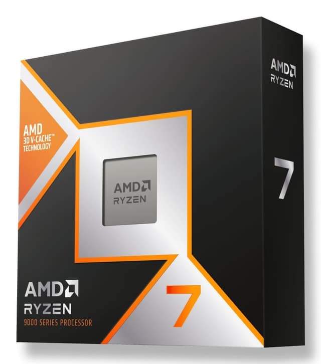 CPU AMD Desktop, Ryzen 7, R7-9800X3D, Granite Ridge AM5, 4700 MHz, Πυρήνες 8, 96MB, Socket SAM5, 120 Watts, GPU Radeon, BOX (100-100001084WOF)