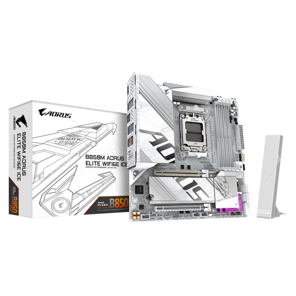 Μητρική πλακέτα GIGABYTE AMD B850, SAM5, Micro-ATX, Μνήμη DDR5, Θέσεις μνήμης 4 (B850MAELTWF6EICE1.1)