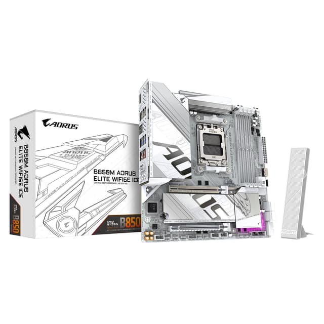 Μητρική πλακέτα GIGABYTE AMD B850, SAM5, Micro-ATX, Μνήμη DDR5, Θέσεις μνήμης 4 (B850MAELTWF6EICE1.1)
