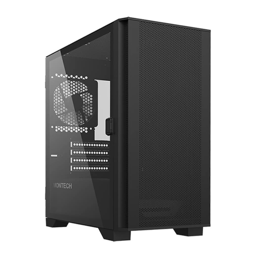 Case MONTECH AIR 100 LITE, MidiTower, Not included, MicroATX, MiniITX, Colour Black (AIR100LITE(B))