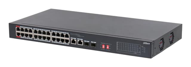 Switch DAHUA S3226-24ET-375, Τύπος Switch Unmanaged, Εγκατάσταση Rack Ναι, 24xRJ-45 θύρες, Τύπος RJ-45 Θυρών Fast Ethernet (10/100)