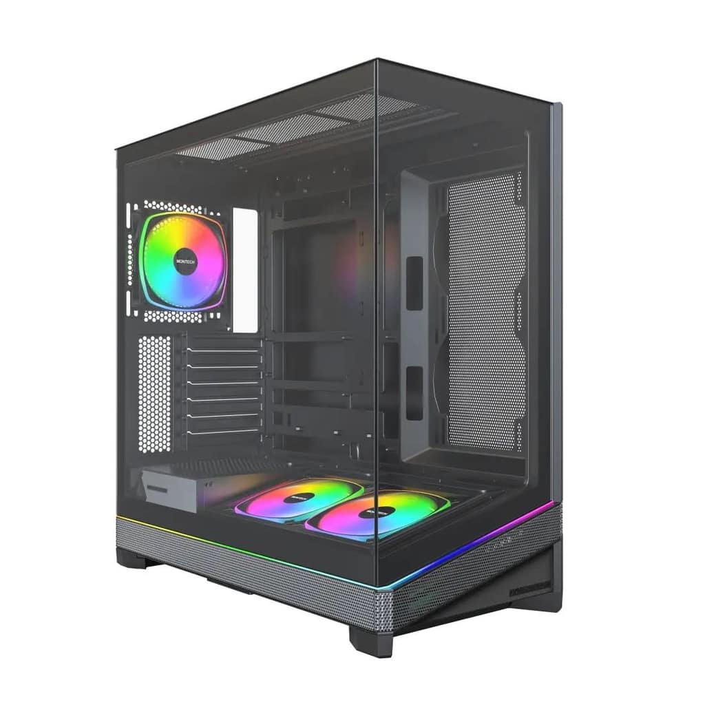 Case MONTECH ATX/micro ATX/Mini-ITX/BTF, Black, MONTECH SKY 3 (B) (SKY3(B))