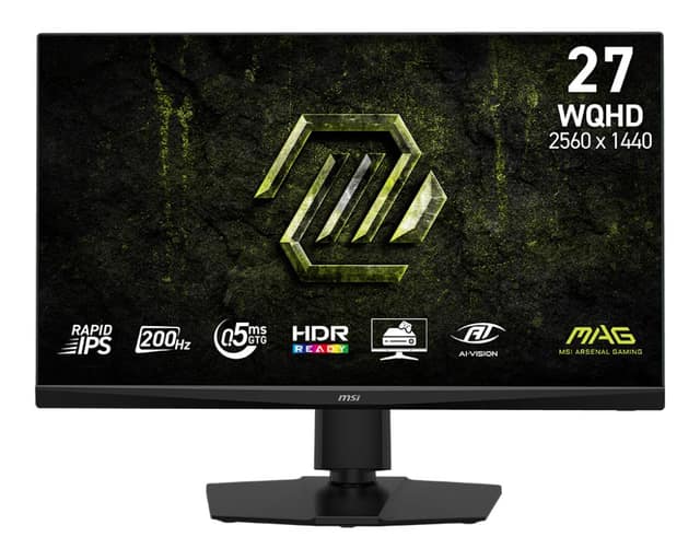 Οθόνη LCD MSI 27", 2560 x 1440 pixels, Wide Quad HD, Φυσική αναλογία διαστάσεων 16:9, LED, Flat (MAG272QPFE20)