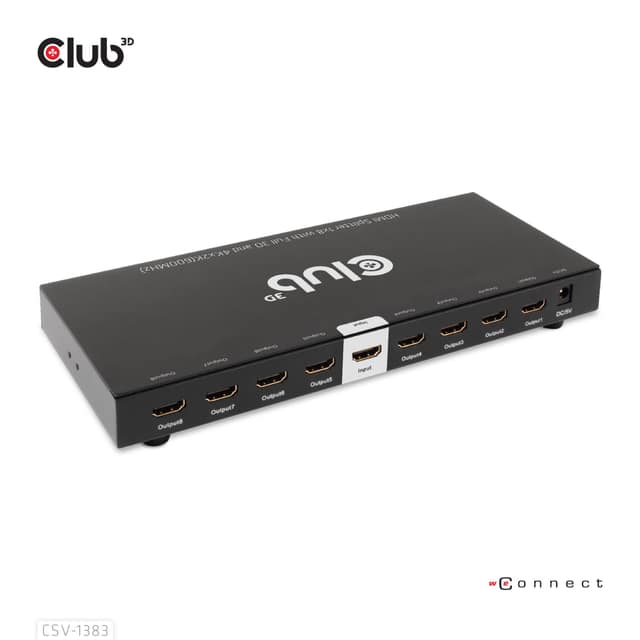 ΔΙΑΧΩΡΙΣΤΗΣ ΒΙΝΤΕΟ HDMI 8 ΘΥΡΩΝ/3D 4K 60HZ CSV-1383 CLUB3D