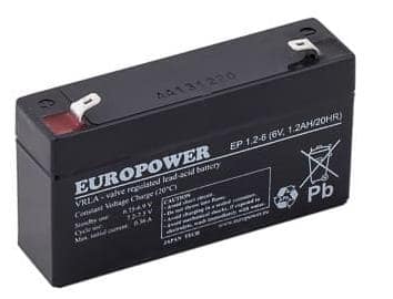 ΜΠΑΤΑΡΙΑ 6V 4.5AH VRLA/EP4.5-6 EUROPOWER EMU