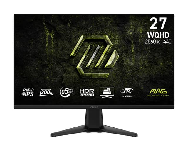 LCD Monitor MSI 27", 2560 x 1440 pixels, Wide Quad HD, Native aspect ratio 16:9, LCD, Flat (MAG275QFE20)