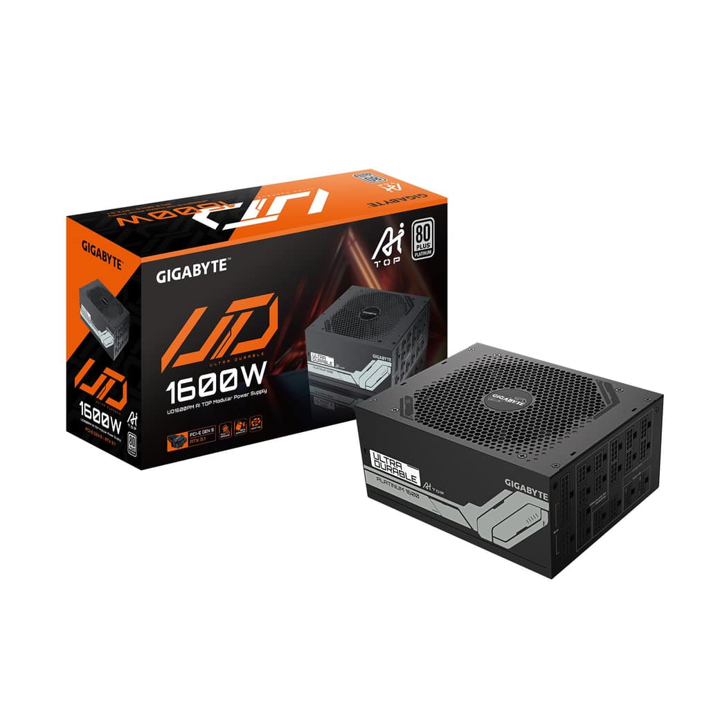 Τροφοδοτικό GIGABYTE GP-UD1600PM PG5, 1600 Watts, Απόδοση 80 PLUS PLATINIUM, PFC Ενεργό (GP-UD1600PMPG5)