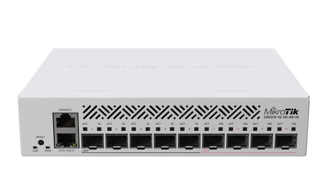 Switch MIKROTIK CRS310-1G-5S-4S+IN, Τύπος L3, Θύρες PoE 1