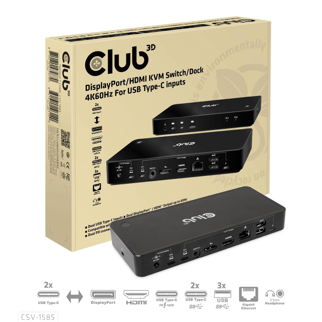 ΣΤΑΘΜΟΣ ΣΥΝΔΕΣΗΣ NB ACC/USB-C 120W CSV-1585 CLUB3D
