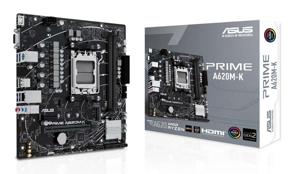 Μητρική Κάρτα ASUS AMD A620, Micro-ATX, Μνήμη DDR5, Θέσεις μνήμης 2, 1xPCI-Express 3.0 1x, 1xPCI-Express 4.0 16x, 1xM.2, 1x15pin D-sub, 1xHDMI (PRIMEA620M-K)